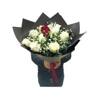 Bodrum Çiçekçisi - 11 Beyaz Gül Buketi