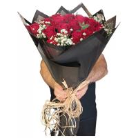 Bodrum Çiçekçisi - Sonsuz Sevda 25 Gül Buketi